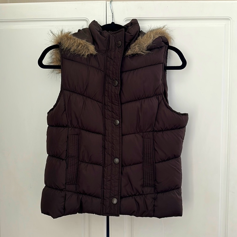 Brown Puffer Vest